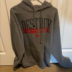 Flag Nor Fail Gray and Red Men's Sweater